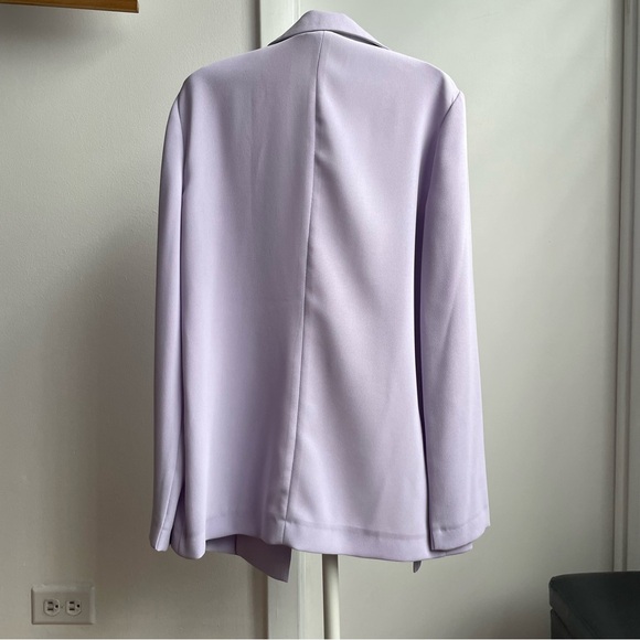 Topshop Lilac Oversized Boyfriend Blazer Jacket - Picture 7 of 10